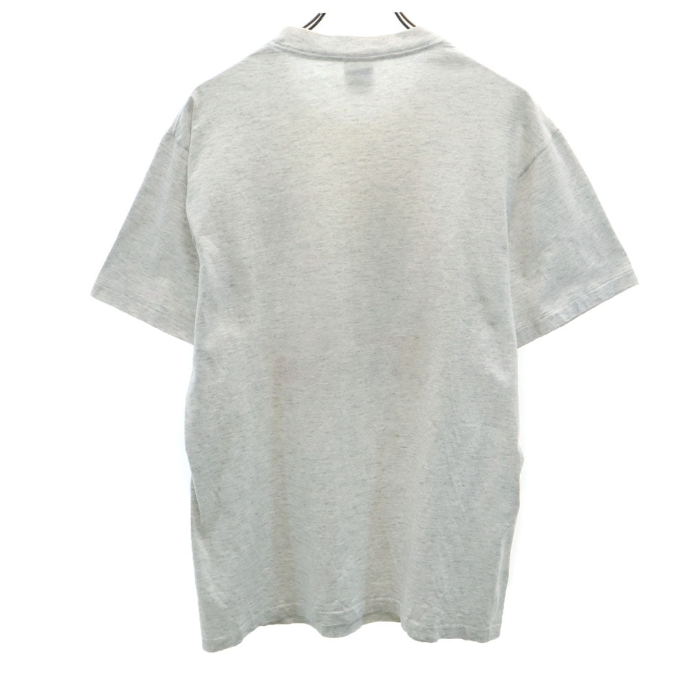 SCI 90s USA製 ヨット 半袖 シングルステッチ オールド Tシャツ L ライトグレー MAINE メンズ