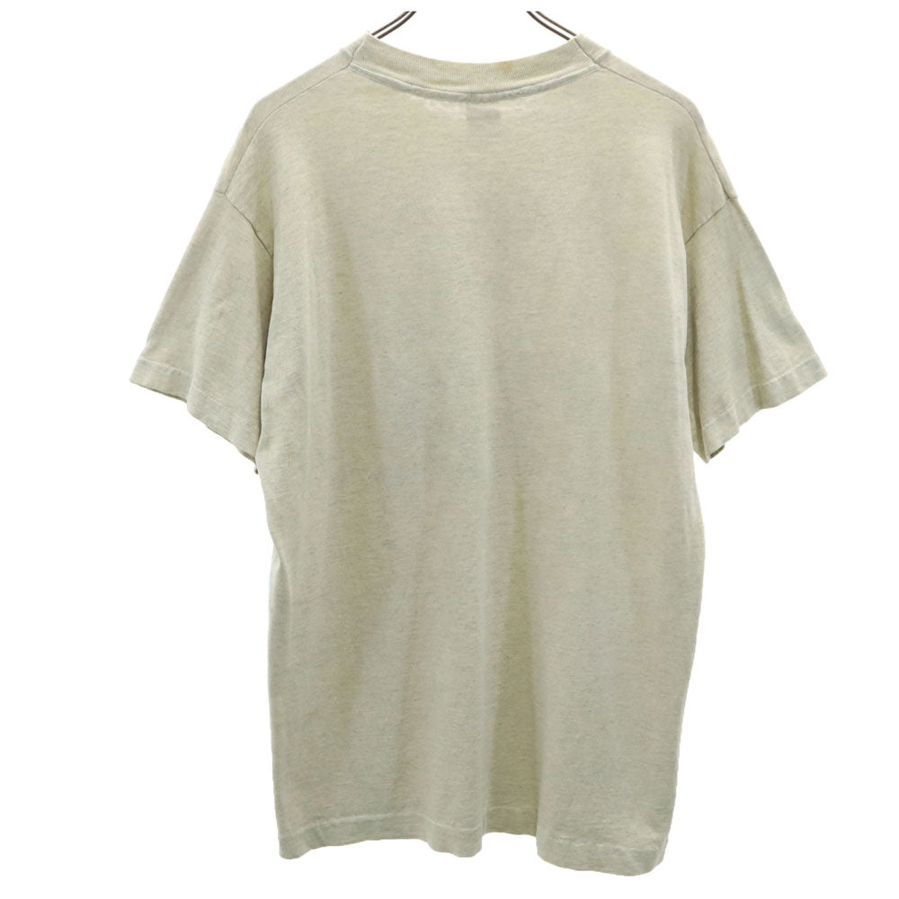 フルーツオブザルーム 90s USA製 WILSON PANTHERS 半袖 シングルステッチ オールド Tシャツ L グレージュ系 FRUIT OF THE LOOM メンズ