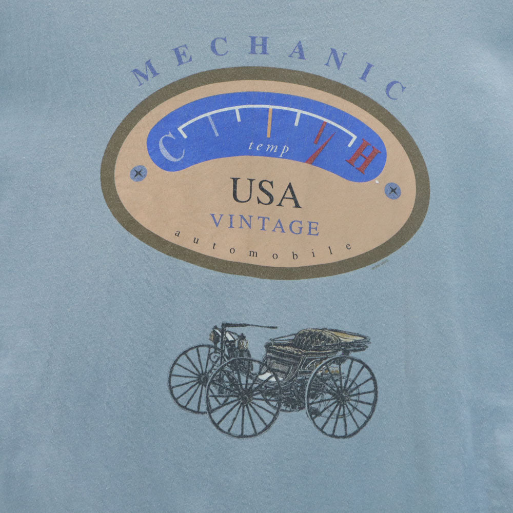 ヘインズ 90s USA製 半袖 シングルステッチ オールド Tシャツ XL ブルーグレー Hanes BEEFY-T メンズ