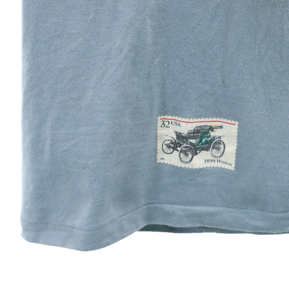 ヘインズ 90s USA製 半袖 シングルステッチ オールド Tシャツ XL ブルーグレー Hanes BEEFY-T メンズ