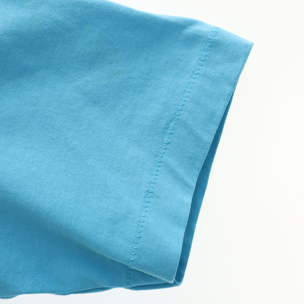 FRUIT OF THE LOOM フルーツオブザルーム 90s USA製 半袖 シングルステッチ オールド Tシャツ 14-16 水色 BEST キッズ