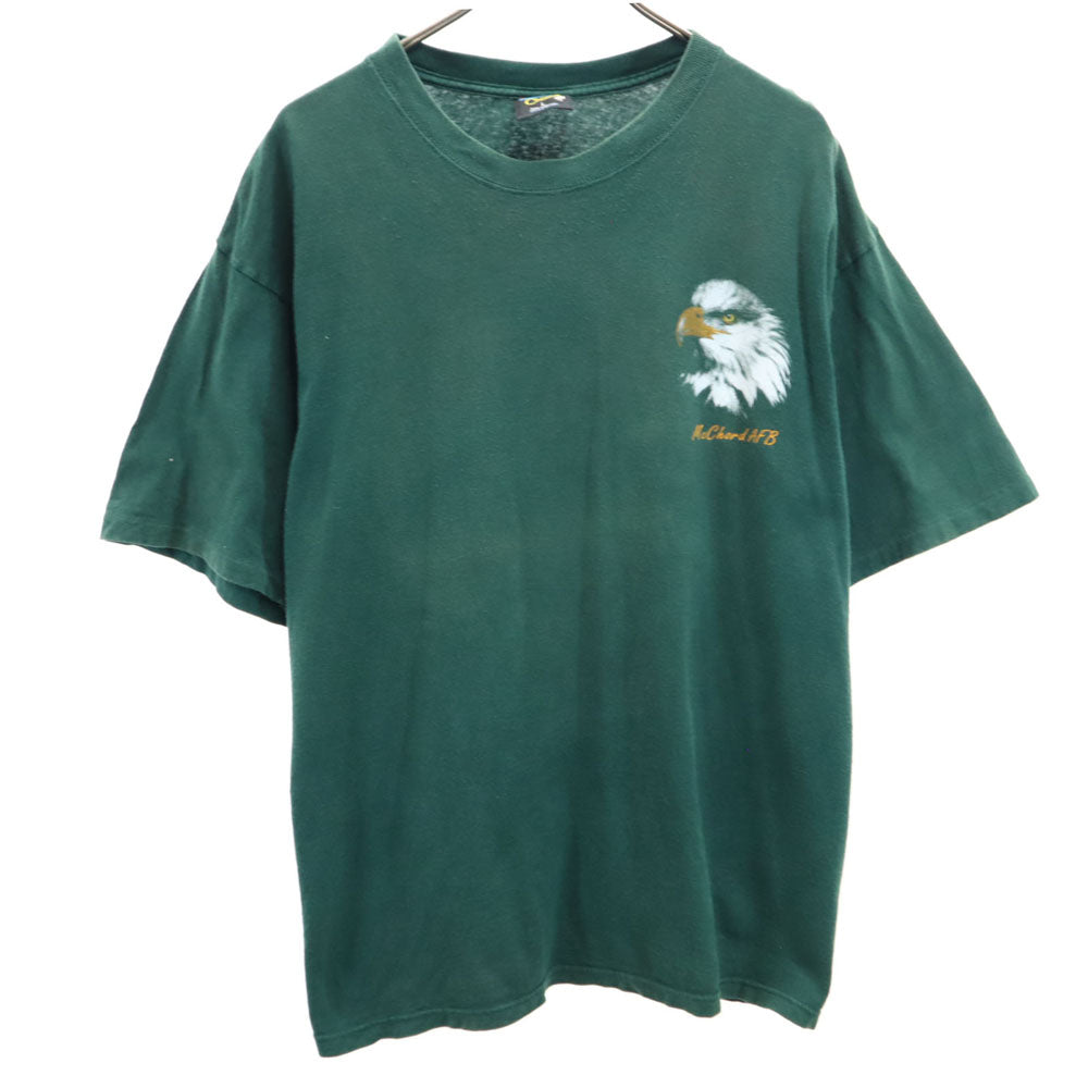 SOFFE ソフィー 80s 90s イーグルプリント 半袖 シングルステッチ オールド Tシャツ L グリーン メンズ