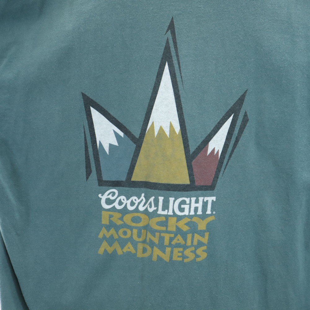 ULTRACLUB 90s 00s USA製 プリント 半袖 Coors オールド Tシャツ XL グリーン系 メンズ