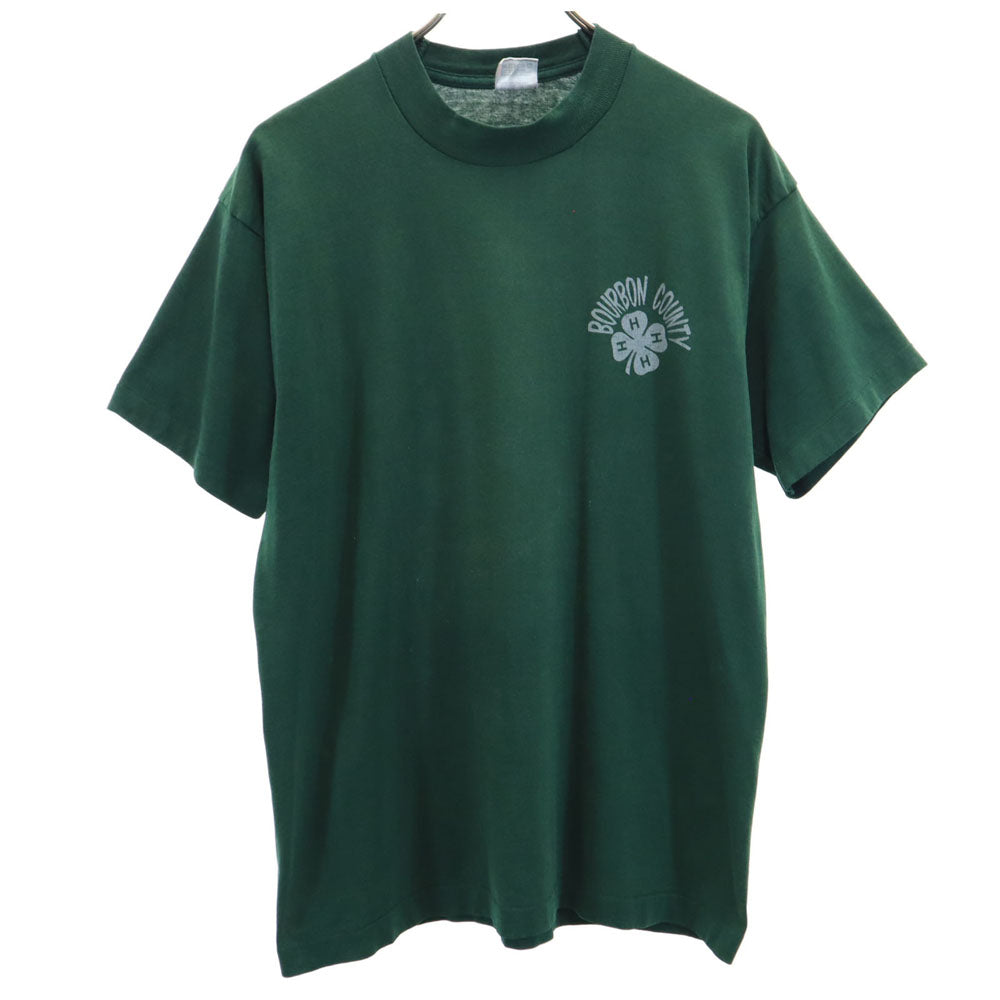 フルーツオブザルーム 90s USA製 オールド 半袖 シングルステッチ Tシャツ L グリーン FRUIT OF THE LOOM メンズ