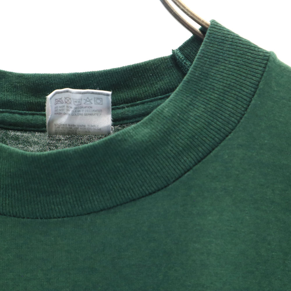 フルーツオブザルーム 90s USA製 オールド 半袖 シングルステッチ Tシャツ L グリーン FRUIT OF THE LOOM メンズ