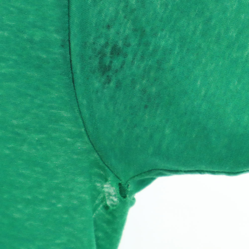 Hanes ヘインズ 80s 90s USA製 オールド 半袖 シングルステッチ Tシャツ L グリーン メンズ