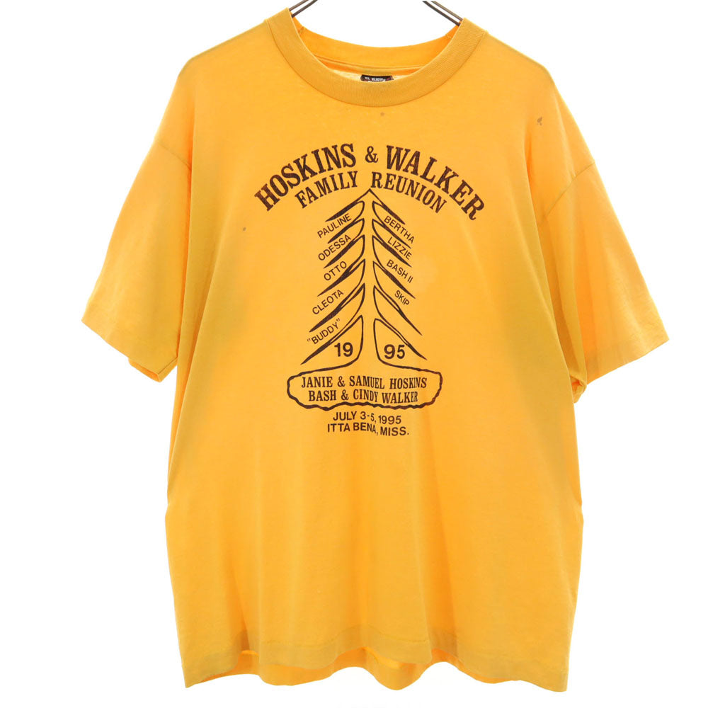 FRUIT OF THE LOOM フルーツオブザルーム 90s USA製 オールド 半袖 シングルステッチ Tシャツ XL イエロー系 BEST メンズ