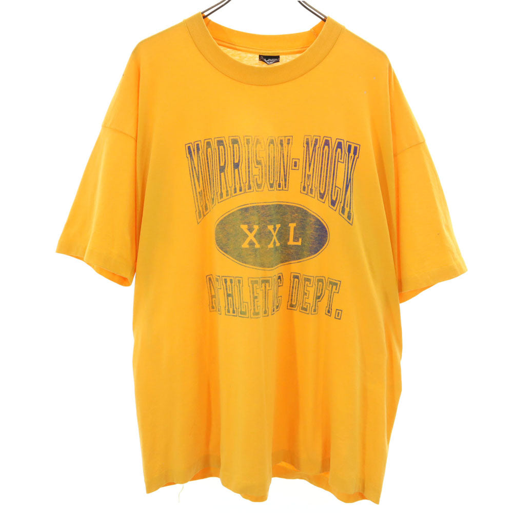 FRUIT OF THE LOOM フルーツオブザルーム 90s USA製 オールド 半袖 シングルステッチ Tシャツ XXL イエロー系 ビックサイズ メンズ