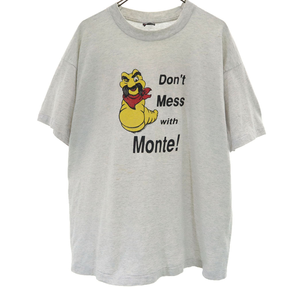 フルーツオブザルーム 90s USA製 オールド 半袖 シングルステッチ Tシャツ XL グレー FRUIT OF THE LOOM メンズ