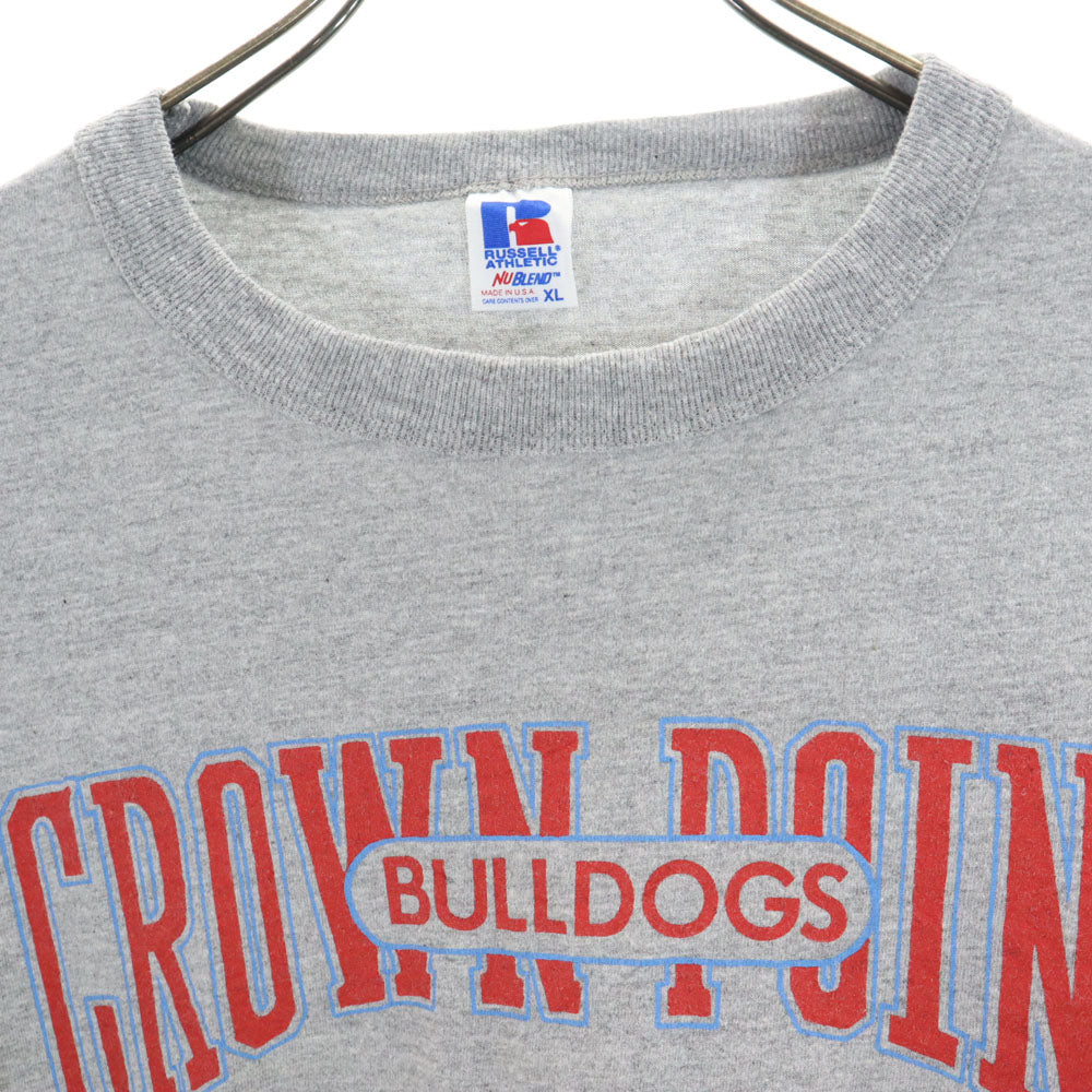 RUSSELL ATHLETIC ラッセルアスレチック 90s USA製 オールド 半袖 シングルステッチ Tシャツ XL グレー NUBLEND メンズ