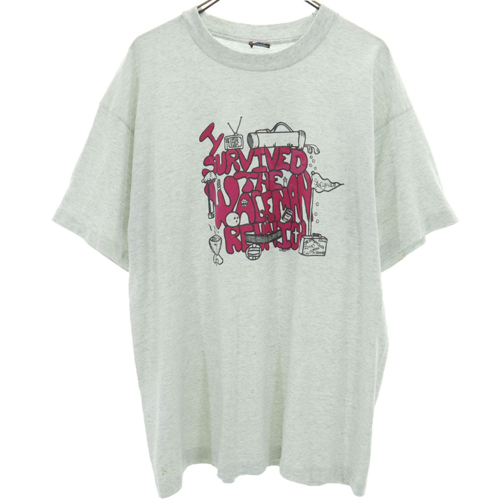 FRUIT OF THE LOOM フルーツオブザルーム 90s USA製 オールド 半袖 シングルステッチ Tシャツ XL グレー メンズ
