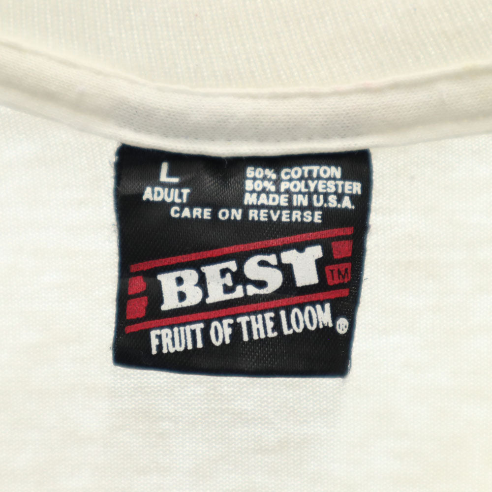 FRUIT OF THE LOOM フルーツオブザルーム 90s USA製 オールド グレート・スモーキー・マウンテンズ 半袖 シングルステッチ Tシャツ L オフホワイト BEST メンズ