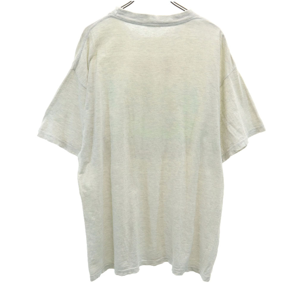 TRACKER 90s アニマル 半袖 オールド Tシャツ XXL グレー TRACKER ビッグサイズ メンズ