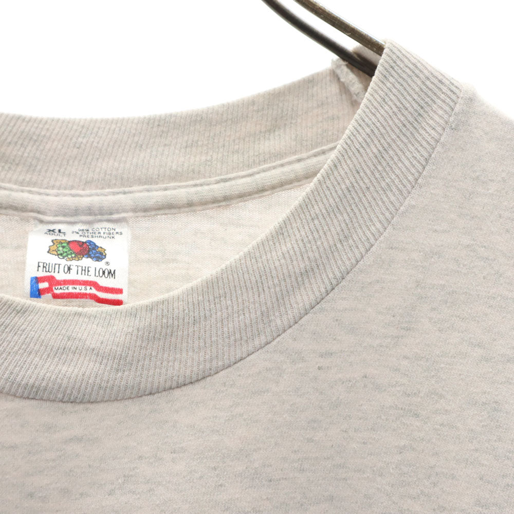 FRUIT OF THE LOOM フルーツオブザルーム 90s USA製 オールド ノルウェー 半袖 Tシャツ XL グレー シングルステッチ メンズ