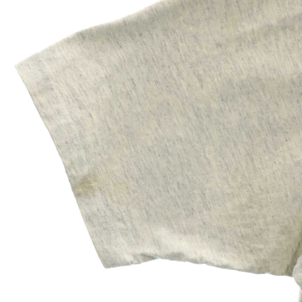 ナツメグ 90s USA製 オールド カレッジプリント 半袖 シングルステッチ Tシャツ XL グレー NUTMEG MICHIGAN メンズ