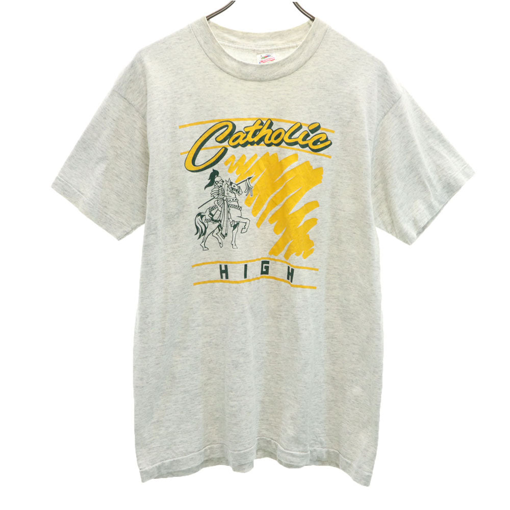 FRUIT OF THE LOOM フルーツオブザルーム 90s USA製 オールド 半袖 シングルステッチ Tシャツ L ライトグレー メンズ