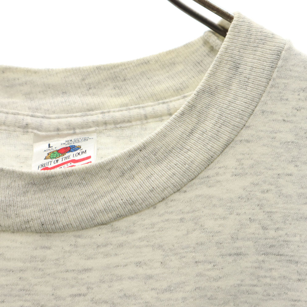 FRUIT OF THE LOOM フルーツオブザルーム 90s USA製 オールド 半袖 シングルステッチ Tシャツ L ライトグレー メンズ