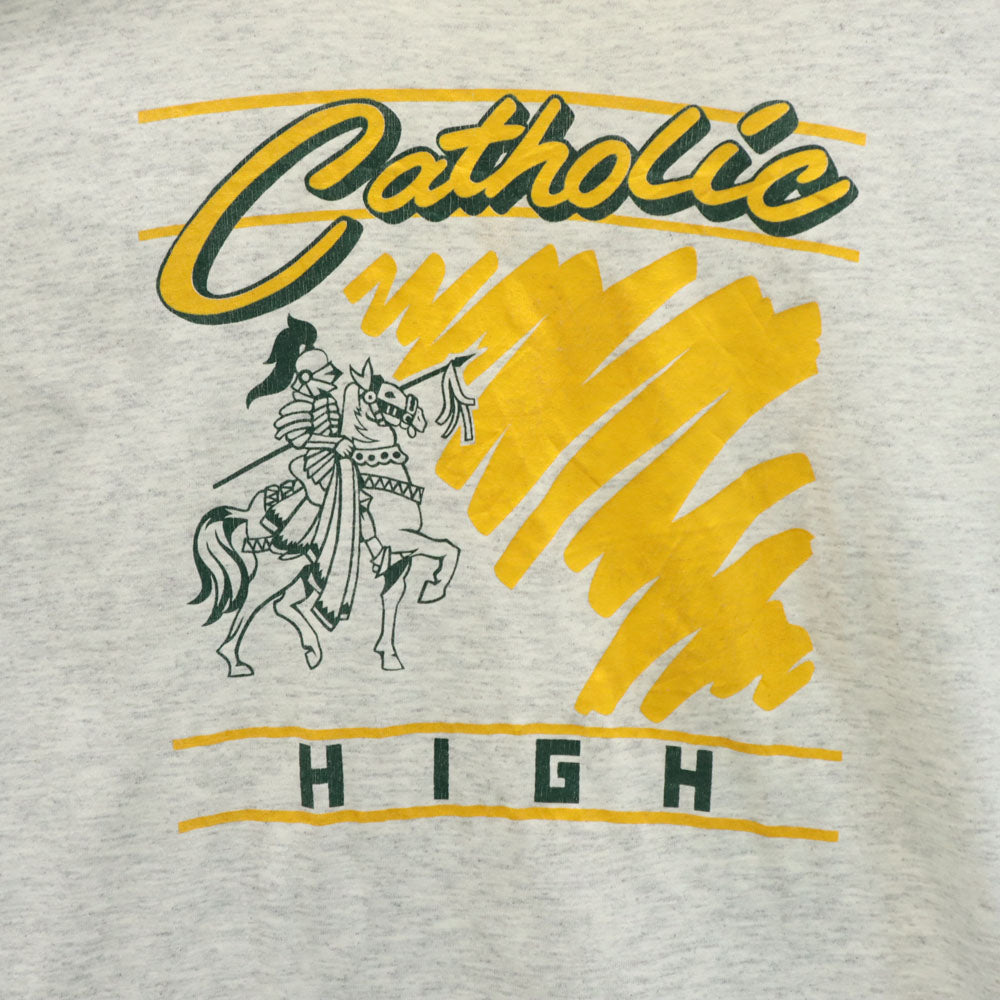 FRUIT OF THE LOOM フルーツオブザルーム 90s USA製 オールド 半袖 シングルステッチ Tシャツ L ライトグレー メンズ