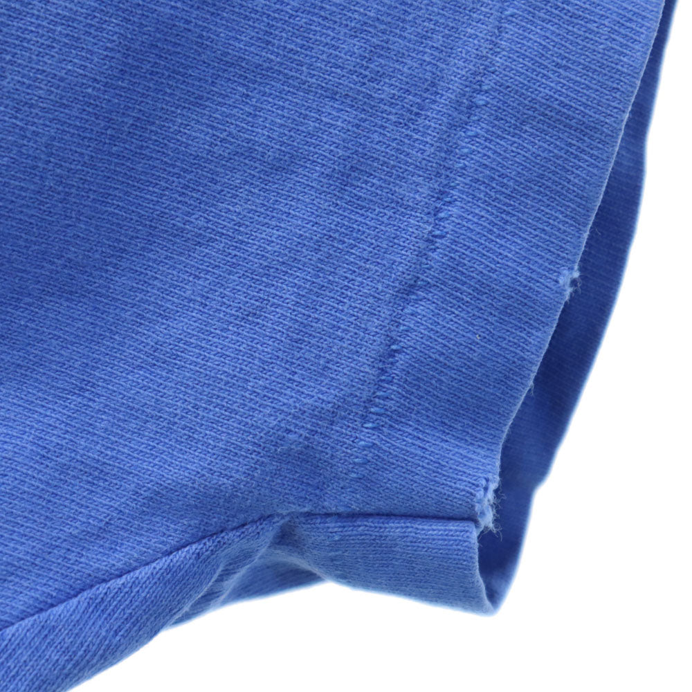 OLD オールド 90s バイカラー 半袖 シングルステッチ ヘンリーネック Tシャツ ライトグレー ボウリング メンズ