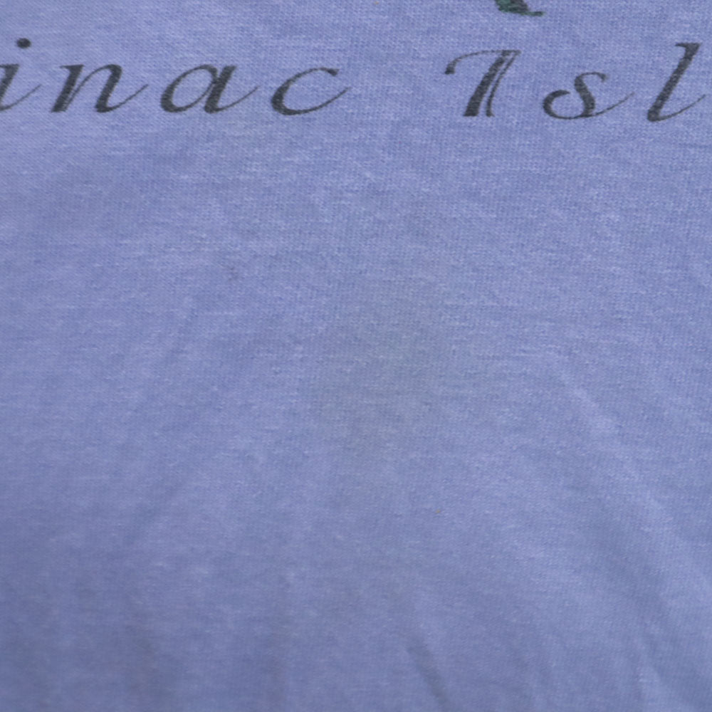 プレーリーマウンテン 90s USA製 オールド プリント 半袖 シングルステッチ Tシャツ XL ラベンダー PRAIRIE MOUNTAIN メンズ