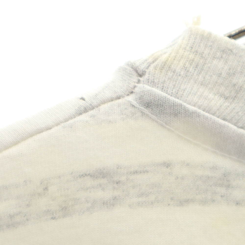 Island Waves 90s ボーダー 半袖 シングルステッチ オールド Tシャツ XL グレー系 メンズ