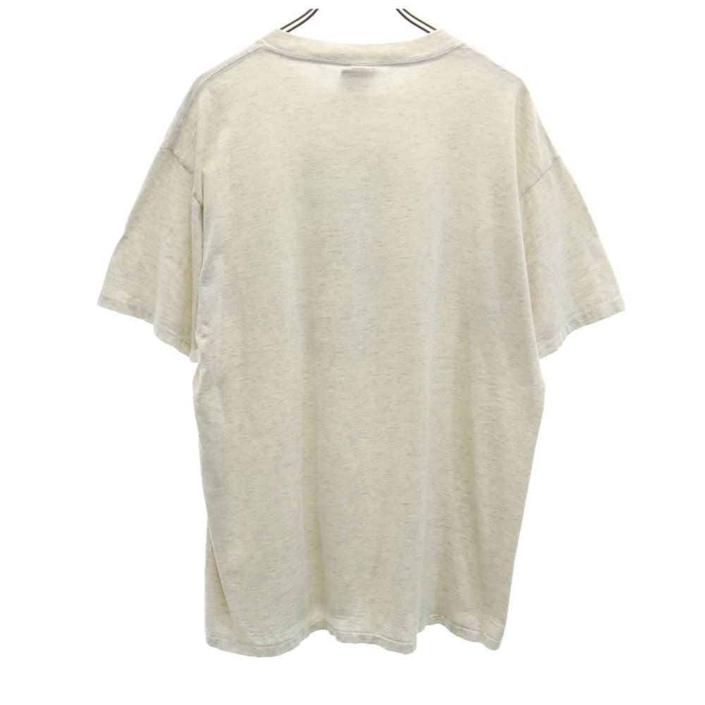 ONEITA オニータ 90s USA製 オールド プリント 半袖 シングルステッチ Tシャツ XXL グレー系 ビッグサイズ メンズ