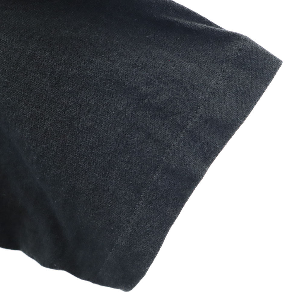 FRUIT OF THE LOOM フルーツオブザルーム 90s USA製 オールド シングルステッチ プリント 半袖 Tシャツ XL ブラック系 メンズ