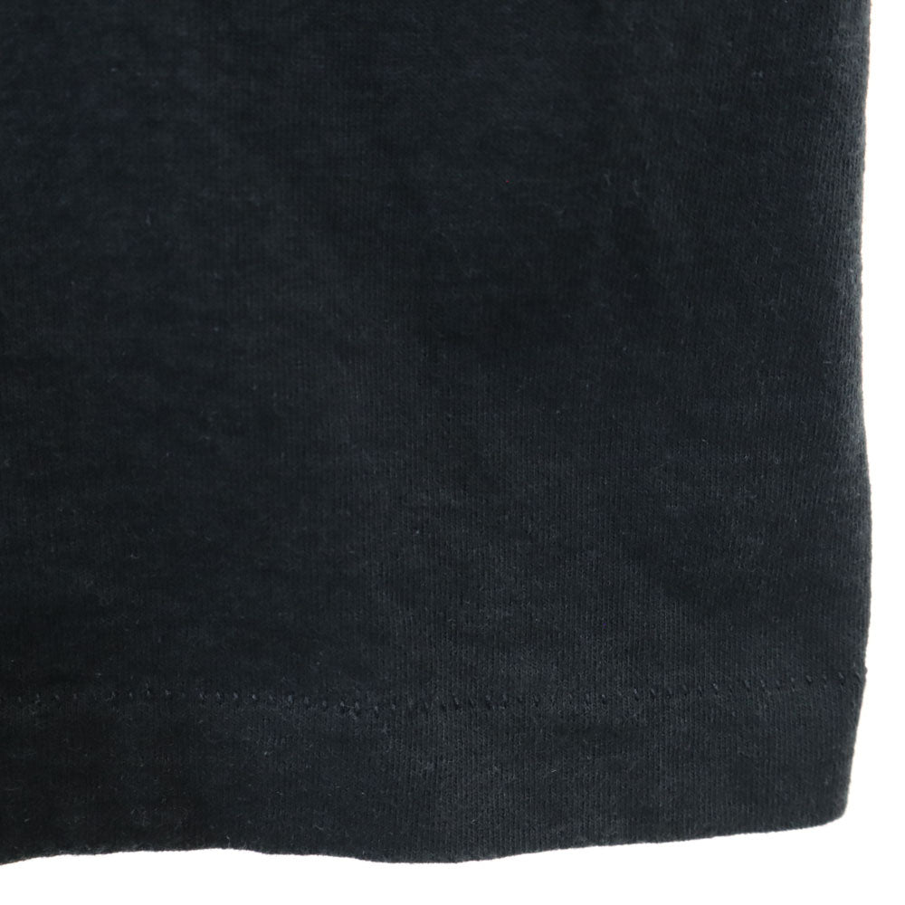 FRUIT OF THE LOOM フルーツオブザルーム 90s USA製 オールド シングルステッチ プリント 半袖 Tシャツ XL ブラック系 メンズ