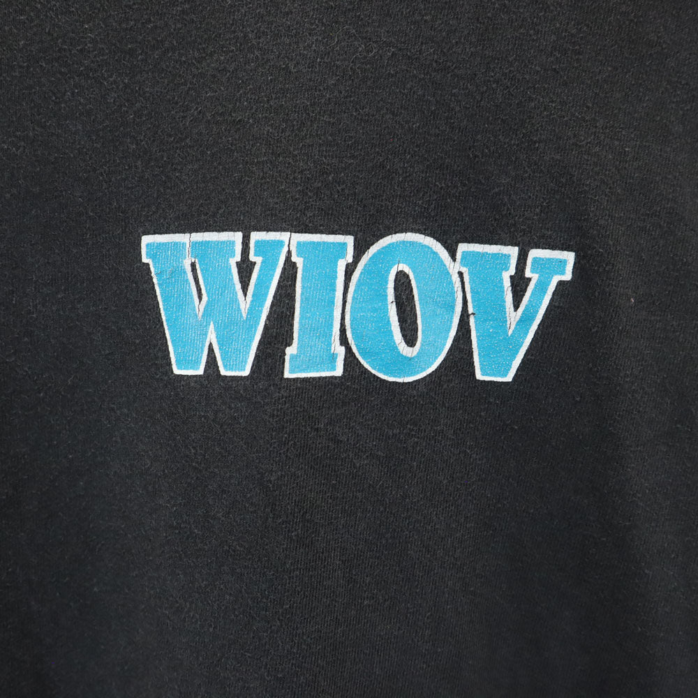 OLD オールド 90s シングルステッチ プリント 半袖 Tシャツ ブラック系 メンズ