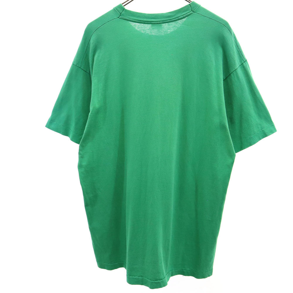 FRUIT OF THE LOOM フルーツオブザルーム 90s USA製 オールド シングルステッチ プリント 半袖 Tシャツ XL グリーン系 メンズ