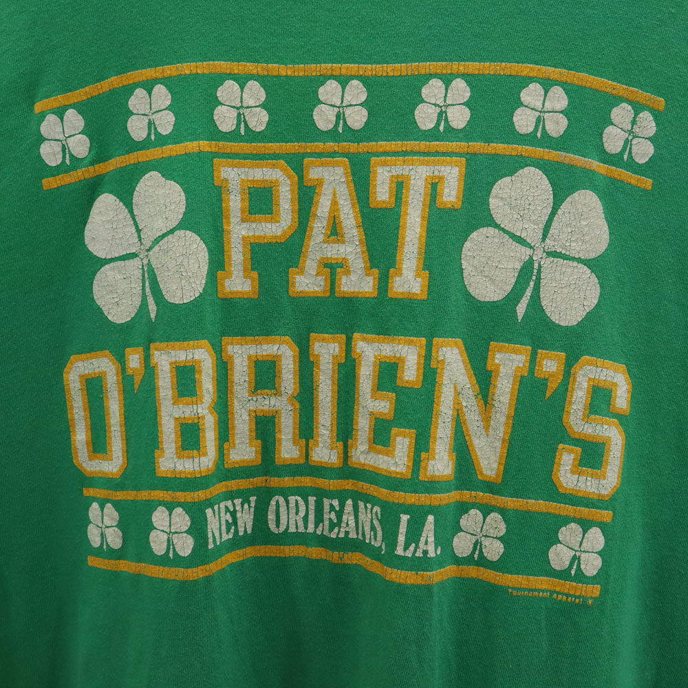 FRUIT OF THE LOOM フルーツオブザルーム 90s USA製 オールド シングルステッチ プリント 半袖 Tシャツ XL グリーン系 メンズ