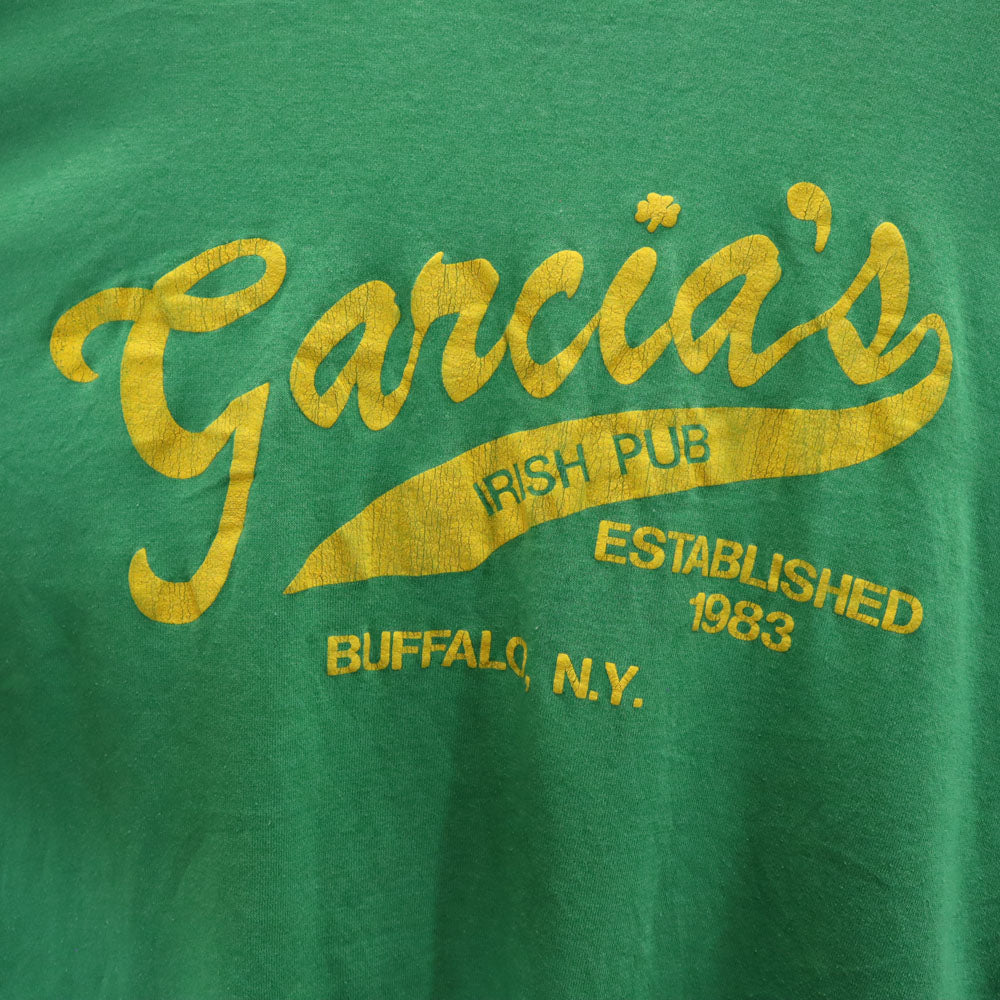 TRENCH トレンチ 80s USA製 ヴィンテージ 半袖 シングルステッチ Tシャツ XL グリーン メンズ