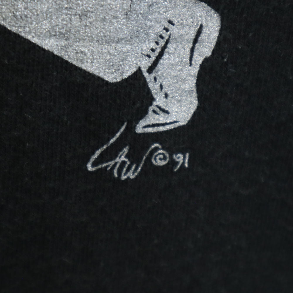 FRUIT OF THE LOOM フルーツオブザルーム 90s USA製 オールド 半袖 シングルステッチ Tシャツ L ブラック メンズ