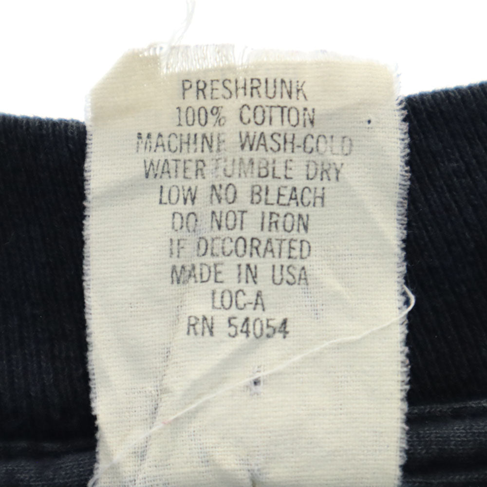 BUGLE BOY ビューグルボーイ 90s USA製 オールド 長袖 モックネック Tシャツ M ブラック ロンT シングルステッチ メンズ