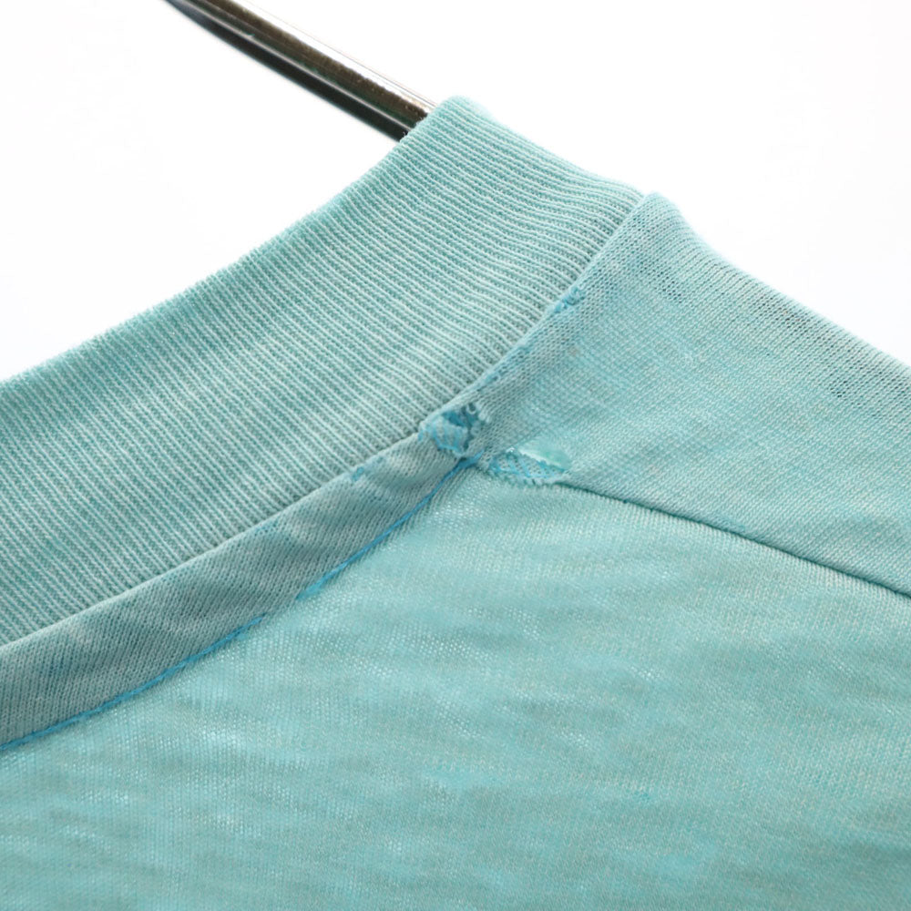 ヘインズ 80s USA製 ヴィンテージ 半袖 Tシャツ XL 水色 Hanes シングルステッチ メンズ