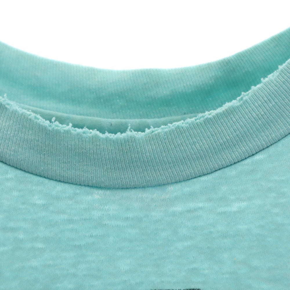 ヘインズ 80s USA製 ヴィンテージ 半袖 Tシャツ XL 水色 Hanes シングルステッチ メンズ