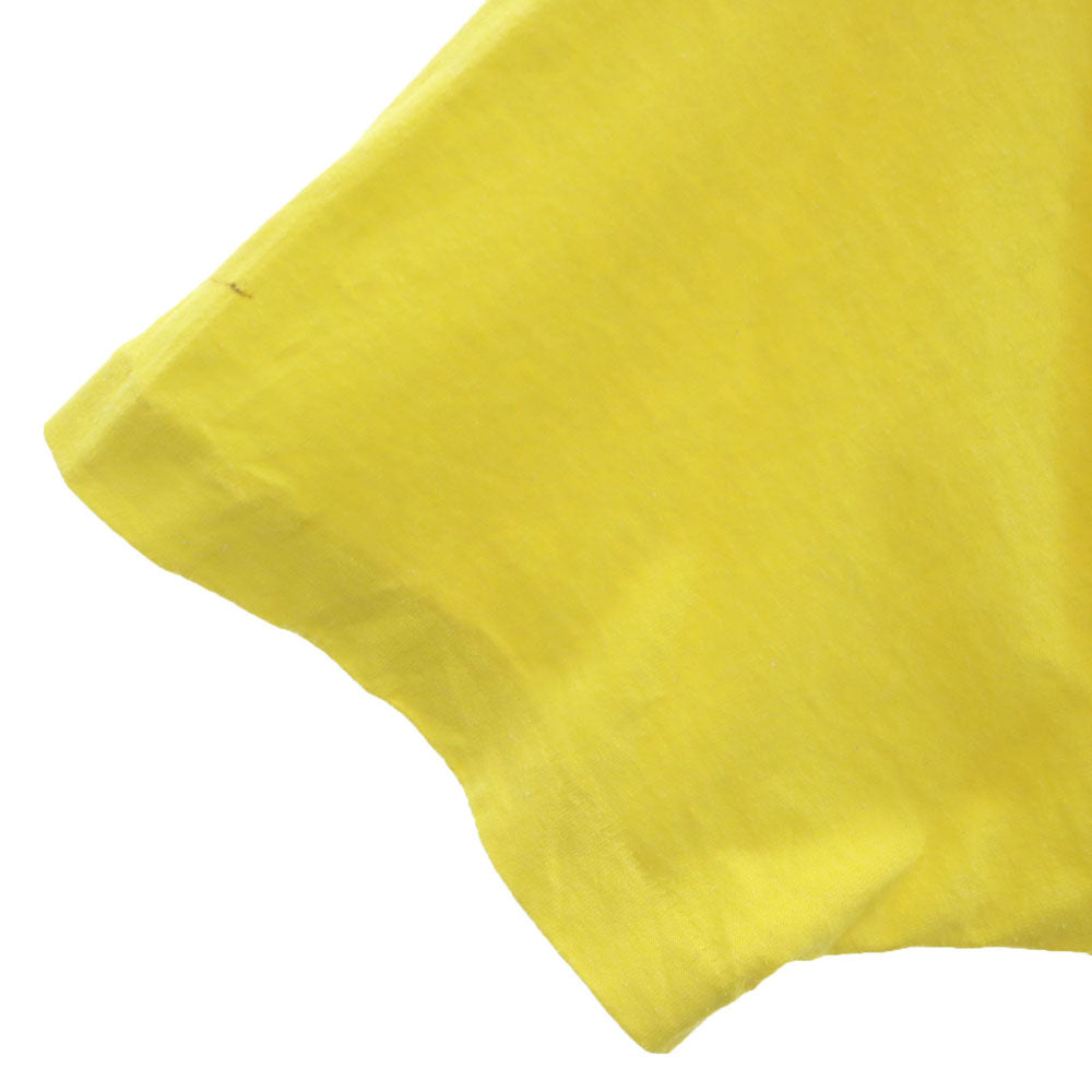 OLD オールド 90s シングルステッチ 半袖 Tシャツ イエロー メンズ