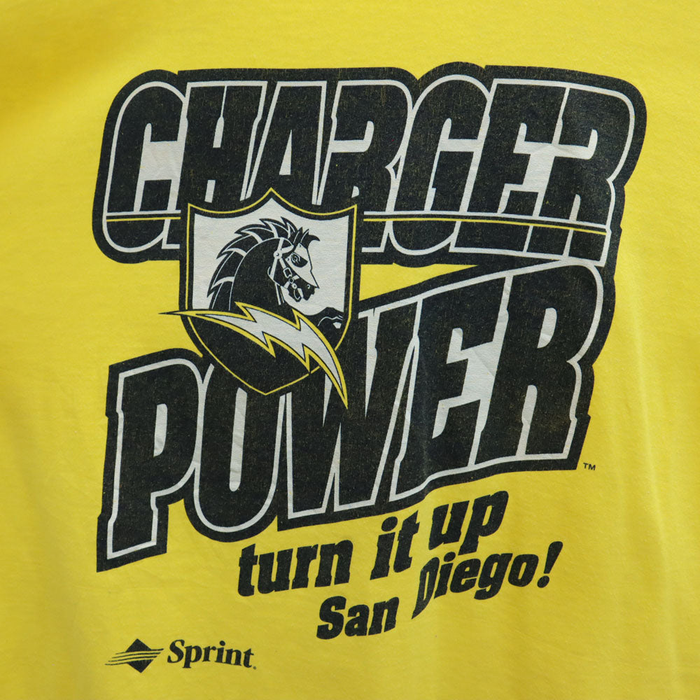 OLD オールド 90s シングルステッチ 半袖 Tシャツ イエロー メンズ