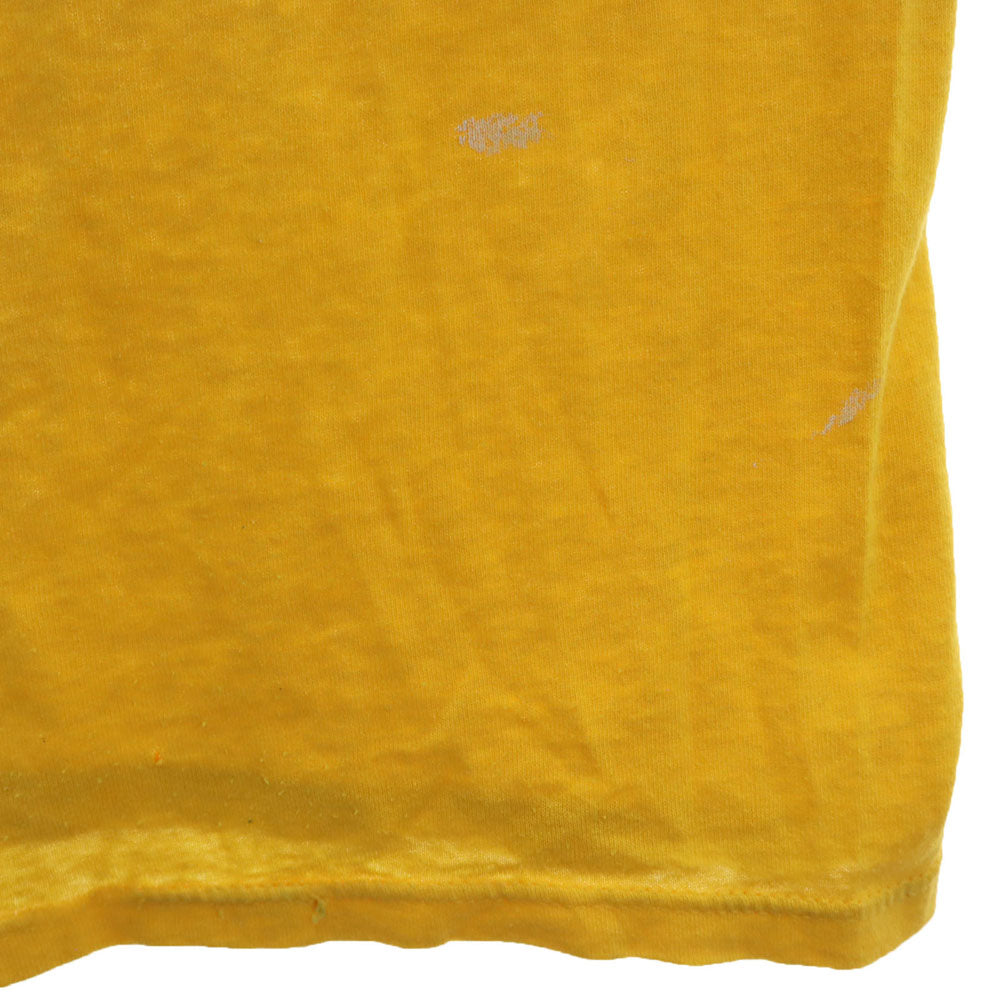 RUSSELL ATHLETIC ラッセルアスレチック 90s USA製 オールド シングルステッチ 半袖 Tシャツ XL イエロー メンズ