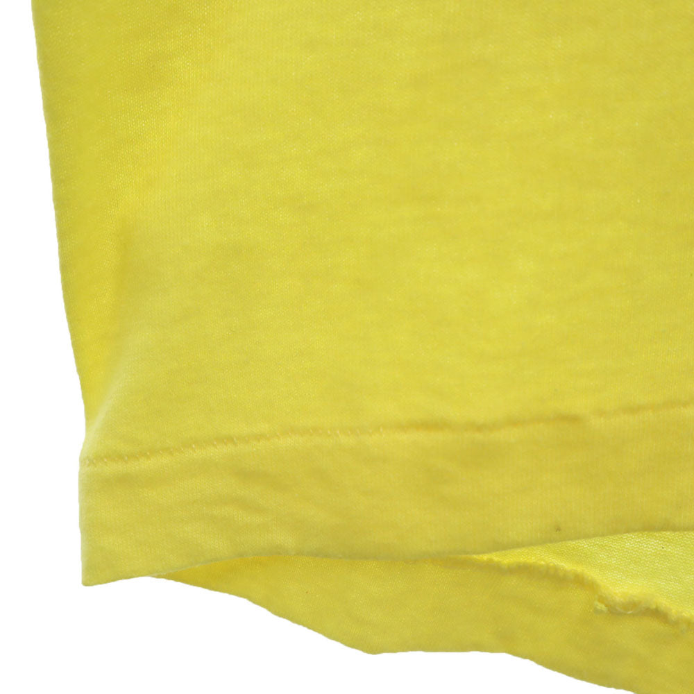 Hanes ヘインズ 90s USA製 オールド シングルステッチ 半袖 Tシャツ XL イエロー メンズ