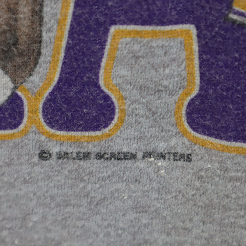 セーラム 90s NBA マジックジョンソン 半袖 Tシャツ グレー SALEM LOS ANGELES LAKERS 32 メンズ