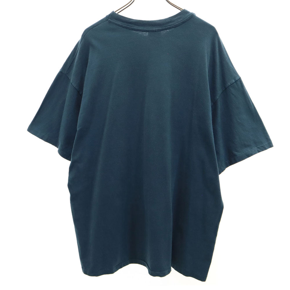 Hanes ヘインズ 90s USA製 オールド 切り返し ネイティブ 半袖 シングルステッチ Tシャツ XXL チャコール BEEFY-T ビッグサイズ メンズ