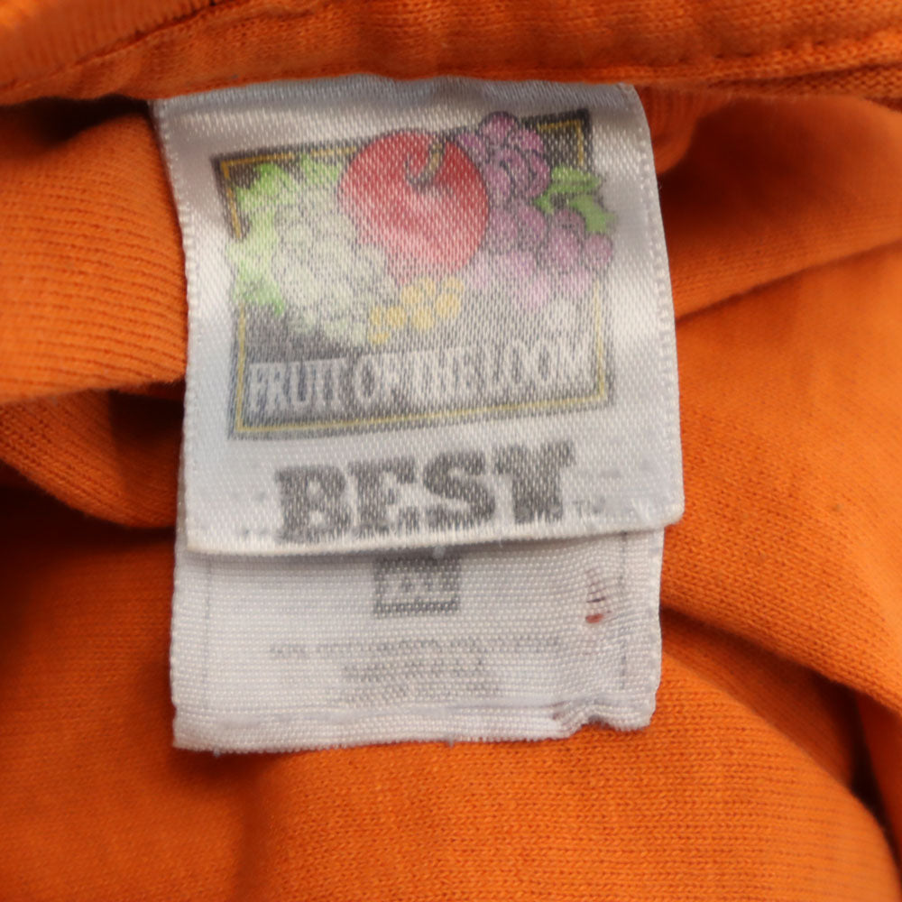 フルーツオブザルーム 90s オールド シングルステッチ 半袖 Tシャツ XXL オレンジ FRUIT OF THE LOOM ビックサイズ メンズ