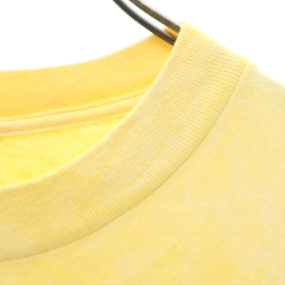 ONEITA オニータ 90s オールド シングルステッチ バックプリント タイダイ柄 半袖 Tシャツ XL イエロー POWER-T メンズ