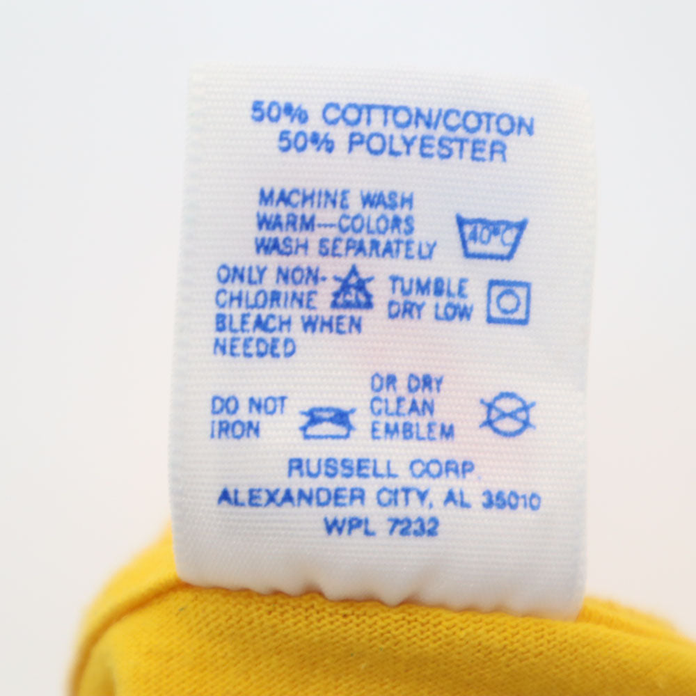 JERZEES ジャージーズ 90s USA製 オールド シングルステッチ 半袖 Tシャツ XL イエロー メンズ