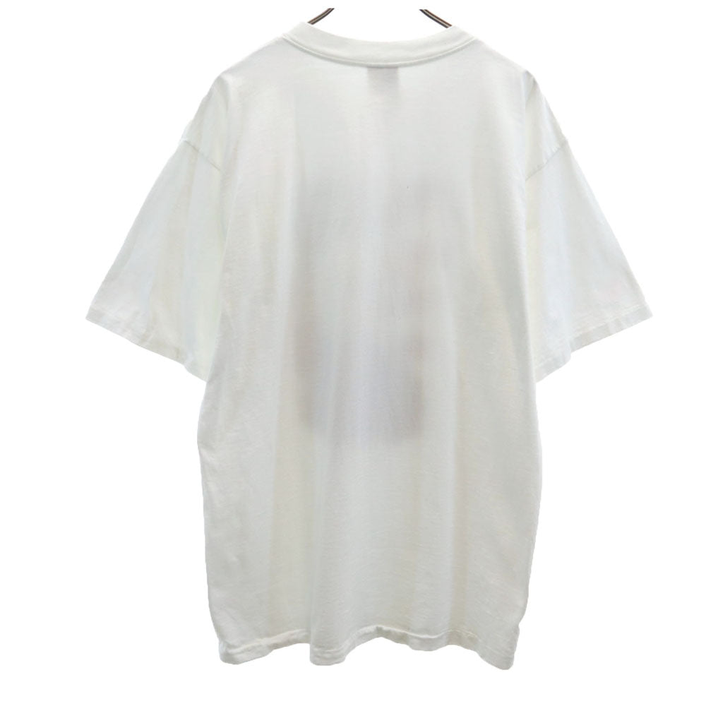 ALORE アローレ 90s USA製 オールド アニマルプリント 半袖 Tシャツ XL ホワイト シングルステッチ メンズ