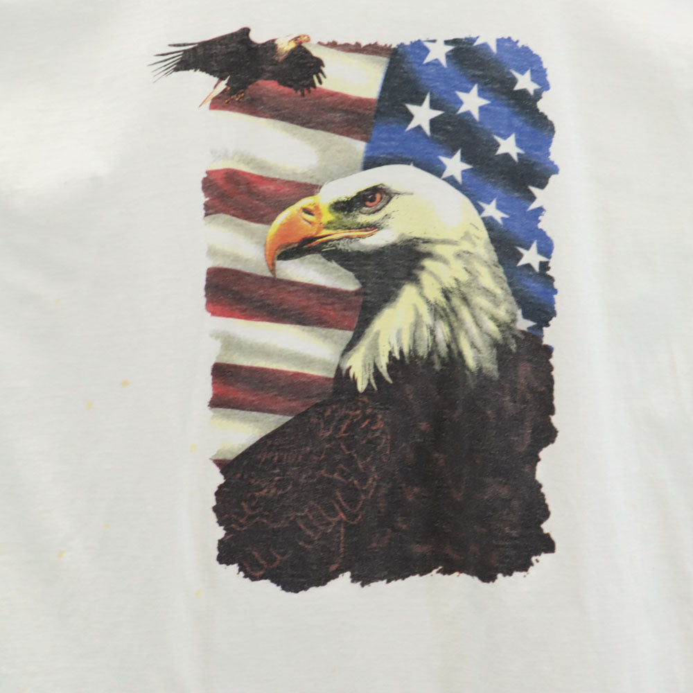 ALORE アローレ 90s USA製 オールド アニマルプリント 半袖 Tシャツ XL ホワイト シングルステッチ メンズ