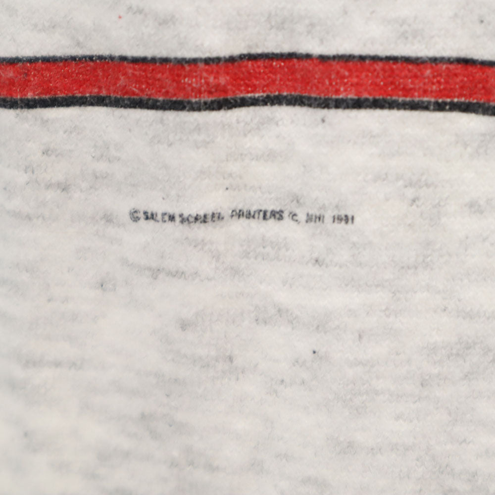 SALEM セーラム 90s USA製 半袖 NHL シカゴ・ブラックホークス オールド Tシャツ 14-16 ライトグレー レイヤード キッズ