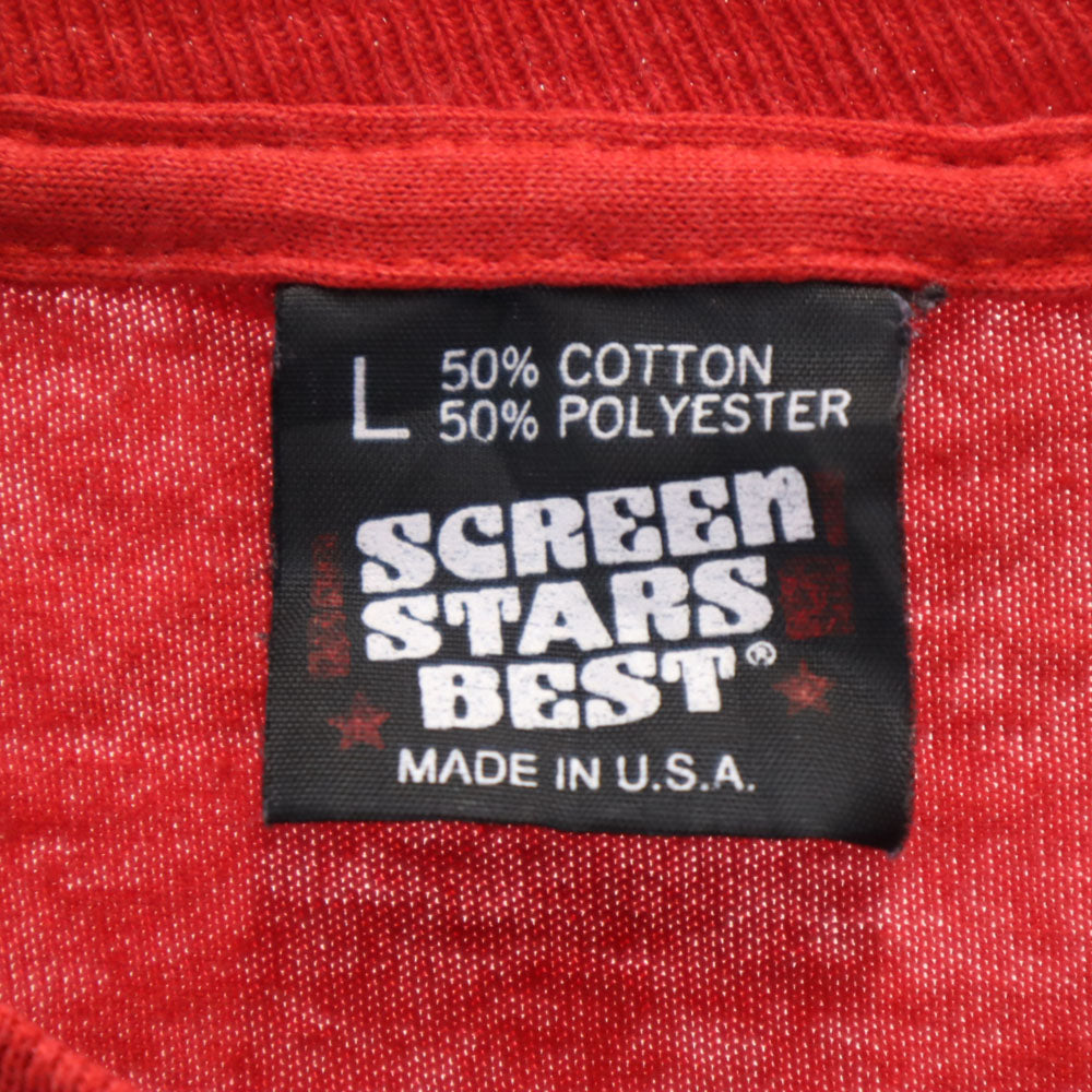 SCREEN STARS BEST スクリーンスターズベスト 90s USA製 半袖 シングルステッチ オールド Tシャツ L レッド メンズ