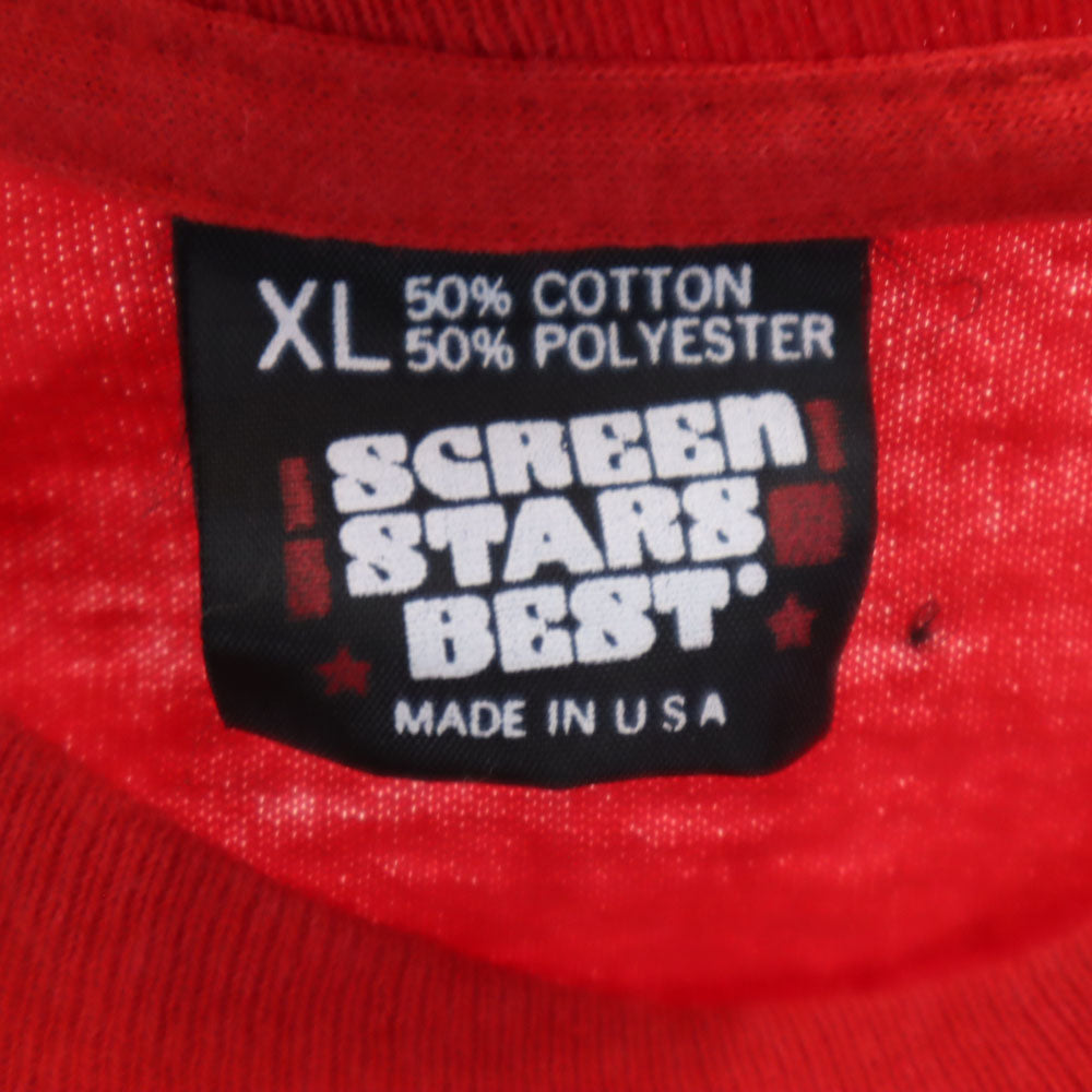 SCREEN STARS BEST スクリーンスターズベスト 90s USA製 半袖 シングルステッチ オールド Tシャツ XL レッド メンズ